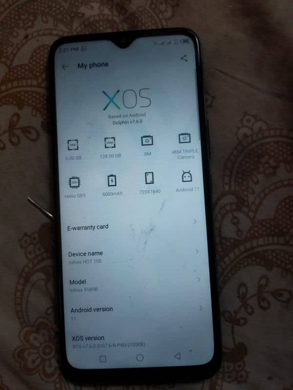 Infinix hot 10s 6/128 0