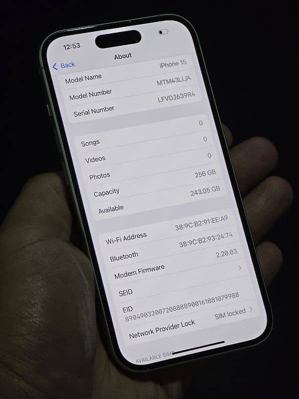 IPHONE 15 256GB JV [100 HEALTH] 9