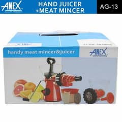 Anex AG-13 Handy Juicer And Meat Mincer