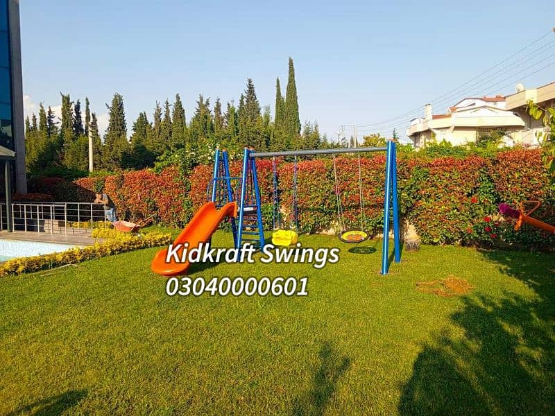 kids Slide/Swings/Kids rides/jhula/Spring rider/jungle gym/gazebo/bar 6