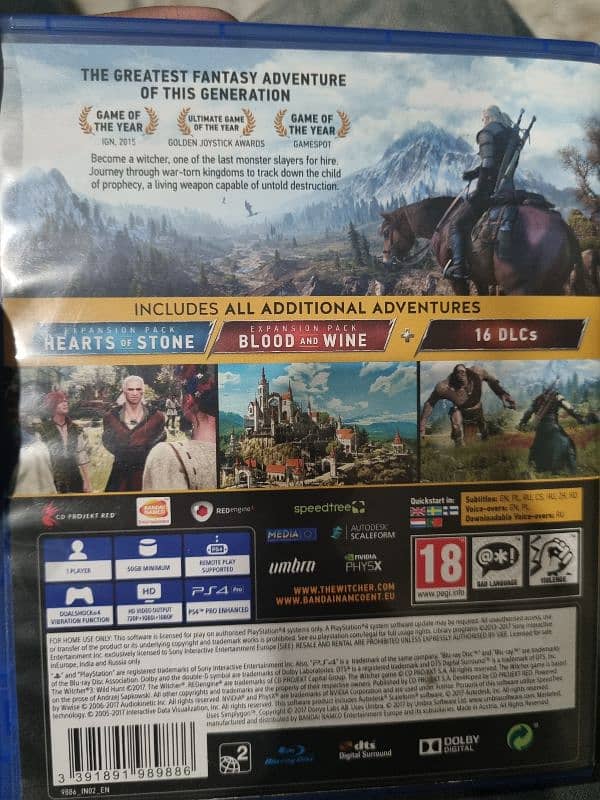 The Witcher 3: Wild Hunt GOTY EDITION PS4 2