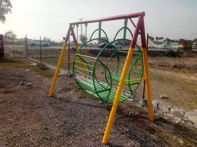 kids Slide/Swings/Kids rides/jhula/Spring rider/jungle gym/gazebo/bar 3