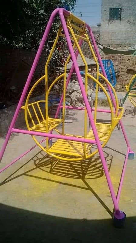 kids Slide/Swings/Kids rides/jhula/Spring rider/jungle gym/gazebo/bar 8