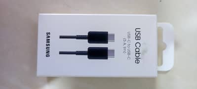 Official Samsung UAE imported fast charging cable c to c type box pack