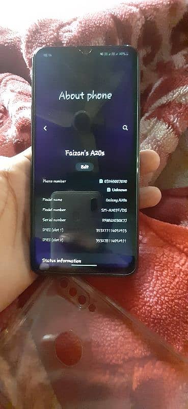 Samsung A20s 3/32 with box only 2