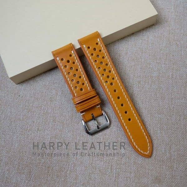 Handmade leather watch straps are available & customization available 7