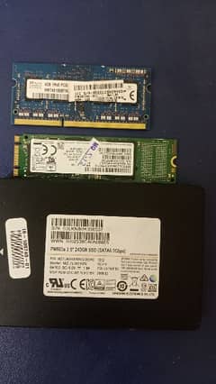 Samsung SATA SSD M. 2 SSD and PC3L RAMS