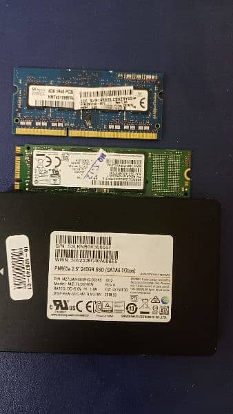 Samsung SATA SSD M. 2 SSD and PC3L RAMS 0