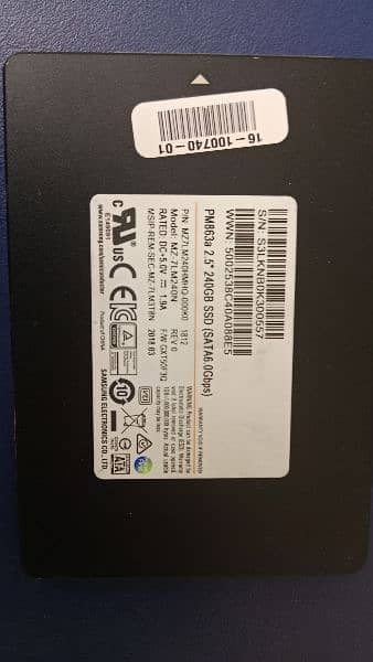 Samsung SATA SSD M. 2 SSD and PC3L RAMS 3