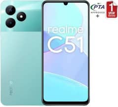 Realme C51 blue color 4gb 64gb