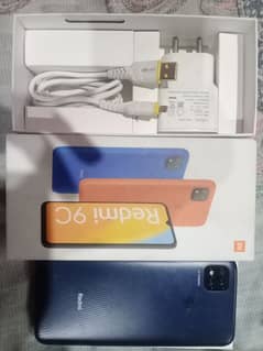 Redmi 9c 3gb 64gb With box Vivo charger. All set Geniun