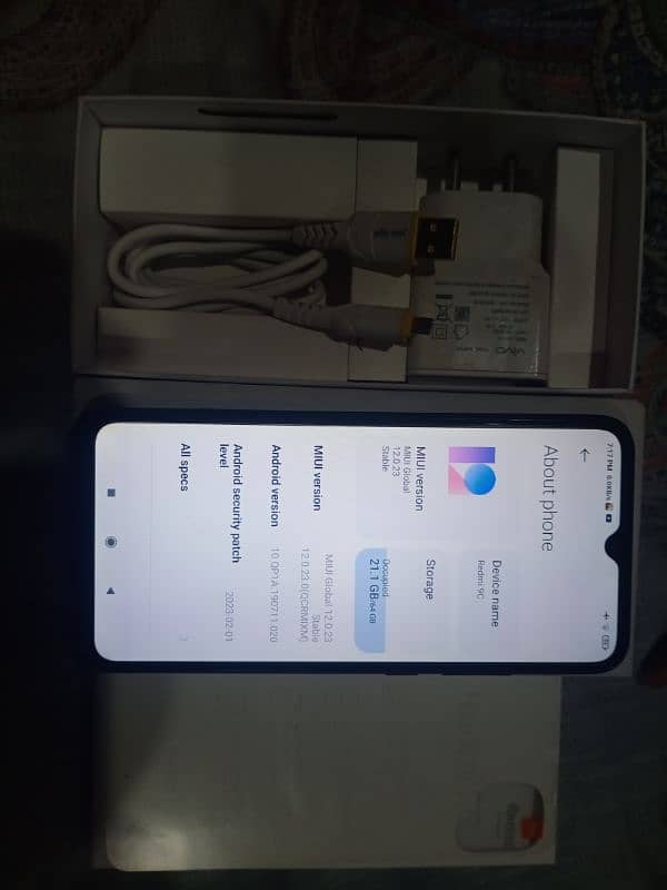 Redmi 9c 3gb 64gb With box Vivo charger. All set Geniun 2