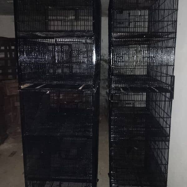 5 used cages are available for love birds and ring neck 1