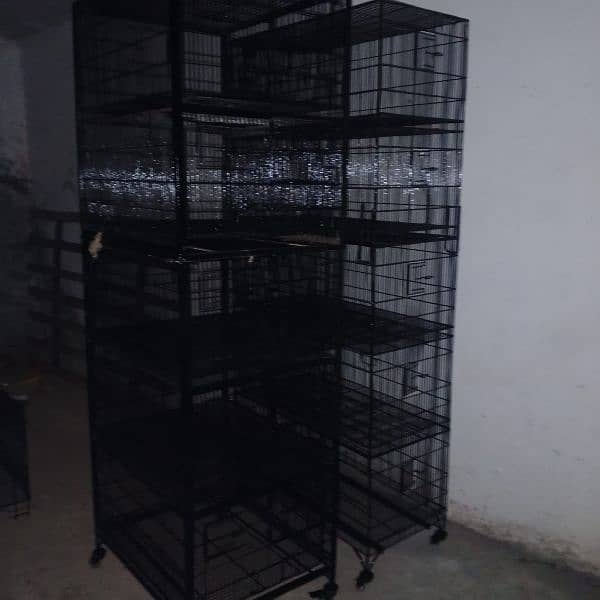 5 used cages are available for love birds and ring neck 2