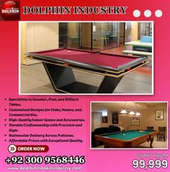 POOL TABLE\BILIARDS\SNOOKER\WIRAKA\RASSON\SHENDER\ALL INDOOR GAMES