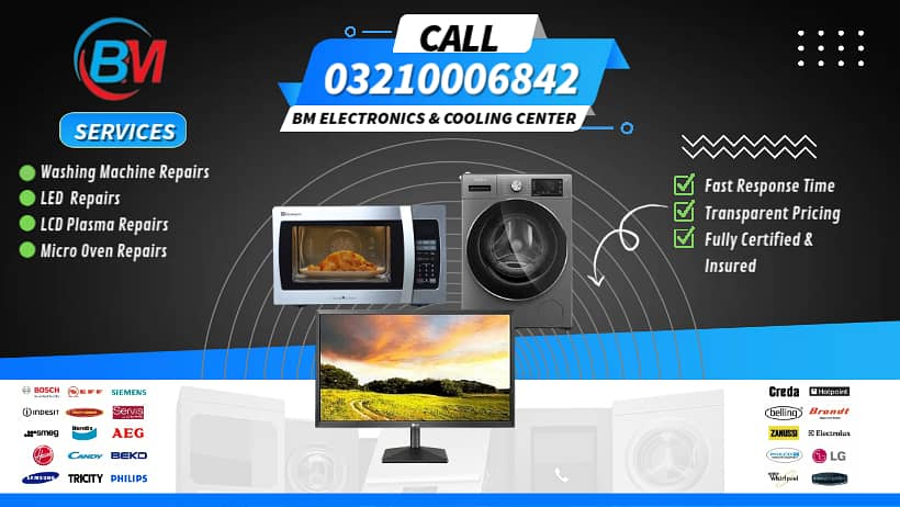 LED repair, LCD Plazma Tv Repair, Automatic washing machine Repairing 0