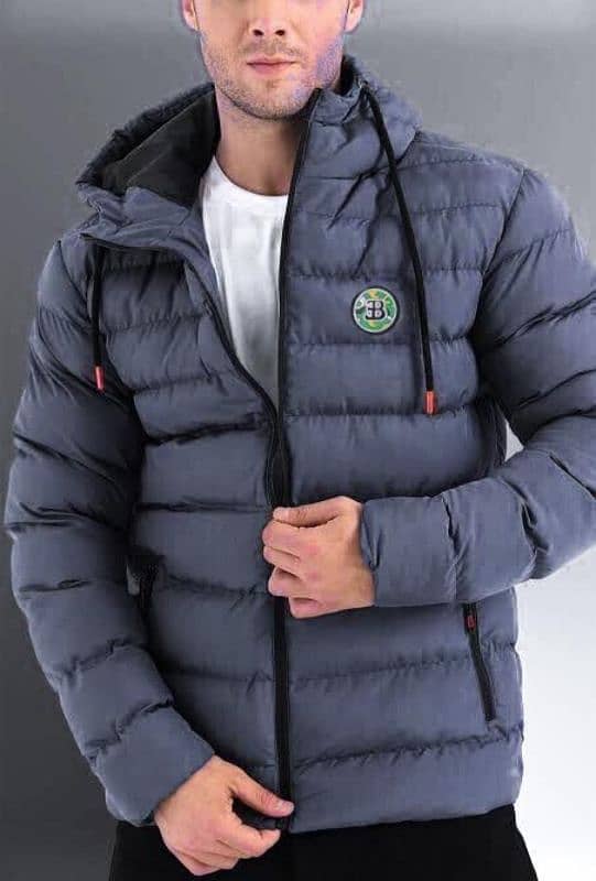 Mens Hoodie Neck Puffer Jacket 1