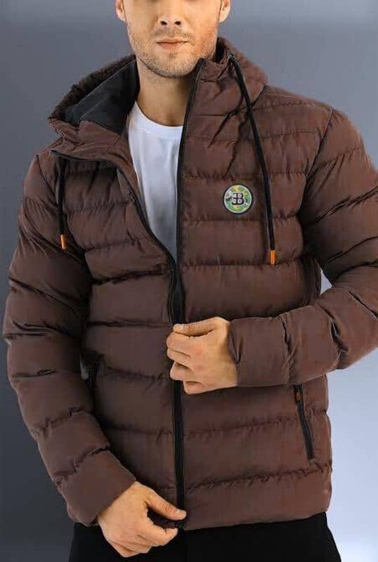 Mens Hoodie Neck Puffer Jacket 2