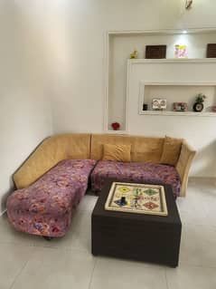 L Shape Sofa with Table