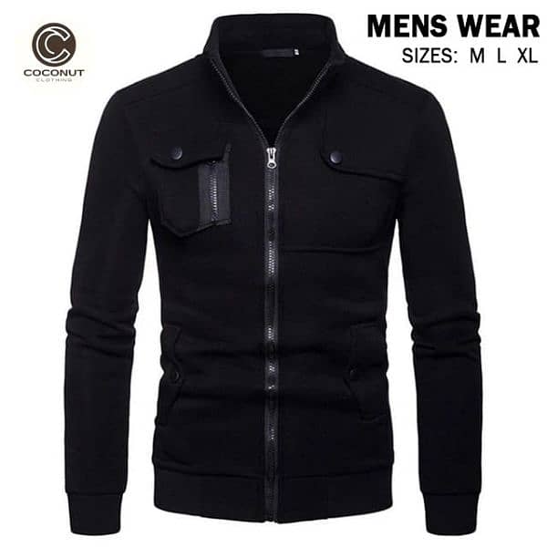 *Mens Wear Cardigan-Cosy Zip with Slant Pocket Jacket 3