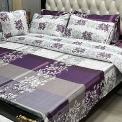 7Pc Printed Comforter Bedsheet Set