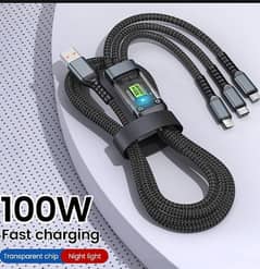 100W 3 in 1 cable