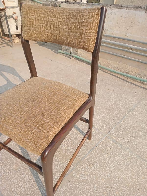 4 dining chairs- sheesham wood 1