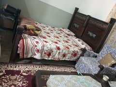 double bed with mattress