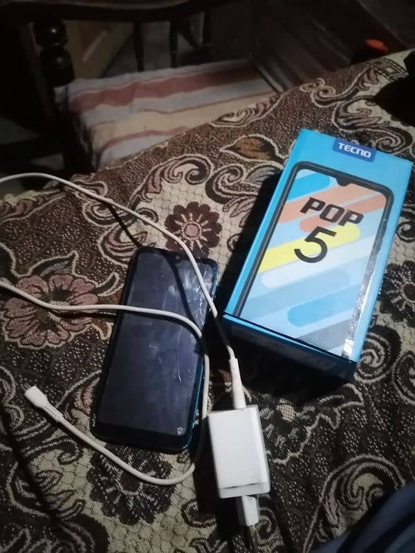 tecno pop5 5000mh battery 2&32 with daba charger 2