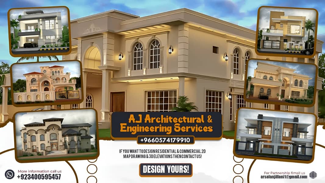 Architectural Drawings & 3d Elevations & Graphic designing 0