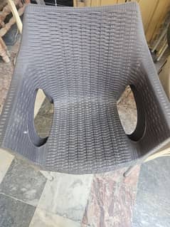 plastic best quality chairs. one table