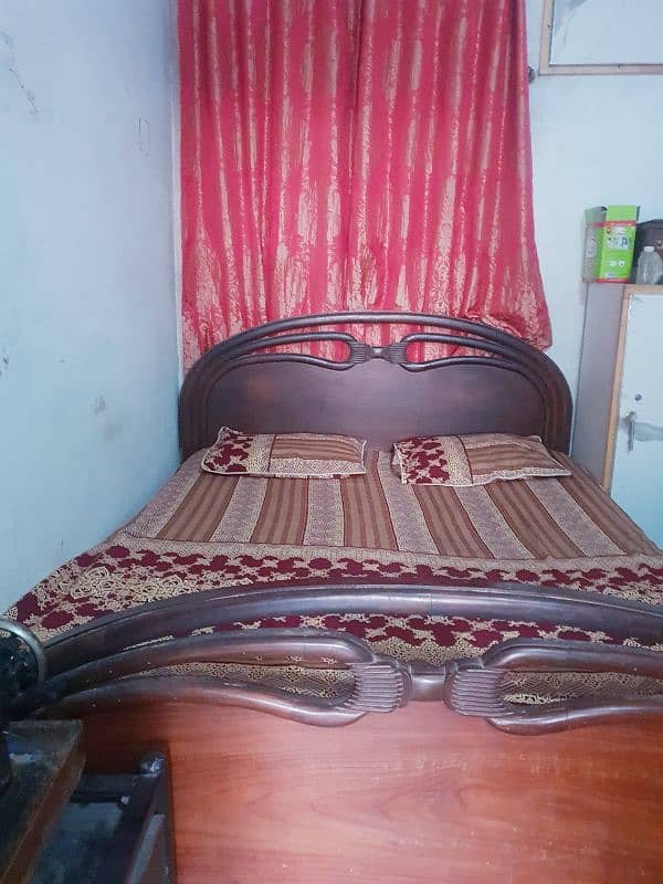 Double bed and mattress simple min size bed for sale 1