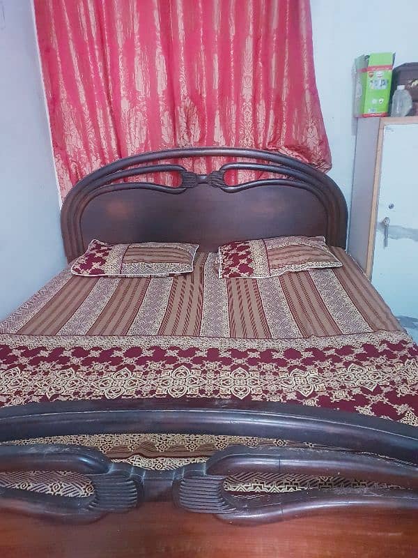 Double bed and mattress simple min size bed for sale 2