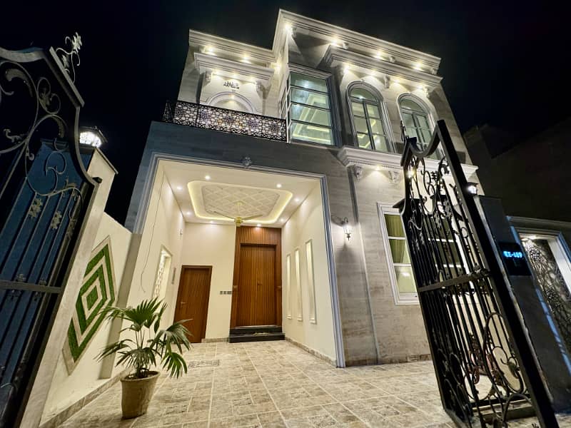 Luxury Modern White Spanish House with Park View Citi Housing Gujranwala 9