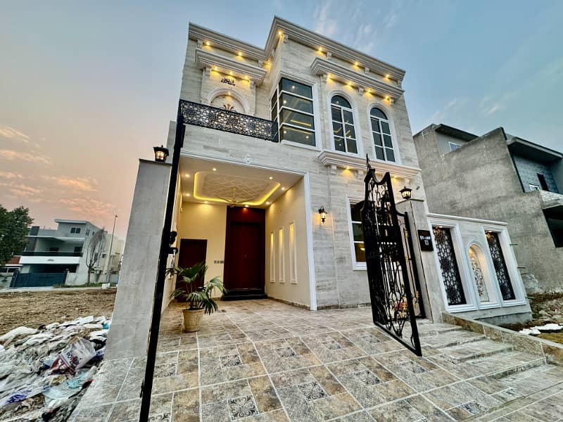 Luxury Modern White Spanish House with Park View Citi Housing Gujranwala 12