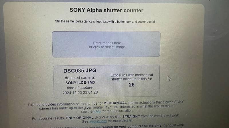 Sony a7 iii / a7 3 / a7 mark lll only 26 Shutter Count 0