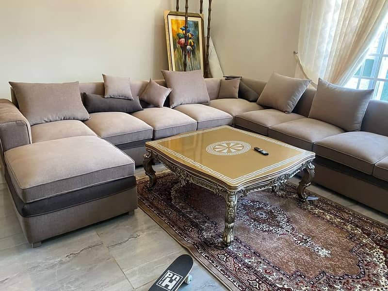 L-shape sofa set/Corner sofa for sale/7 Seater sofa/elegant sofa set 1