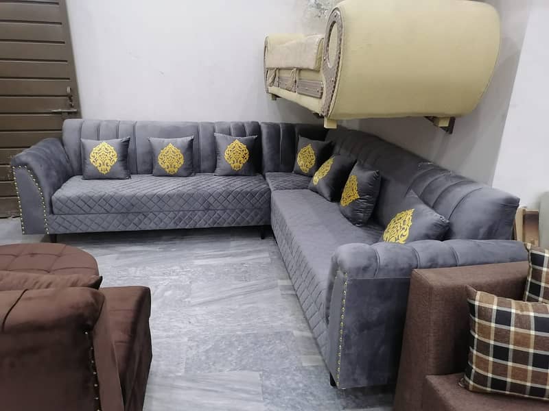 L-shape sofa set/Corner sofa for sale/7 Seater sofa/elegant sofa set 12