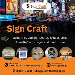 3D LED sign boards 3D signs LED sign board SMD Screen 3D acrylic sign