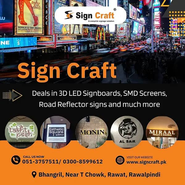 3D LED sign boards 3D signs LED sign board SMD Screen 3D acrylic sign 0