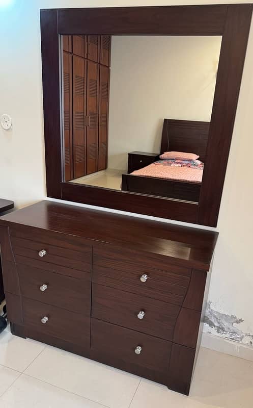 Double bed /side tables with dressing table & mattress 5