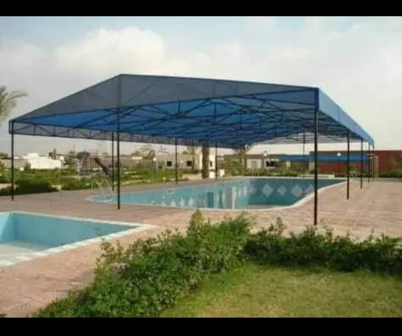 Tensile Shade /Car Parking Shade/ Shade for home/Tensile canopy/fiber 19