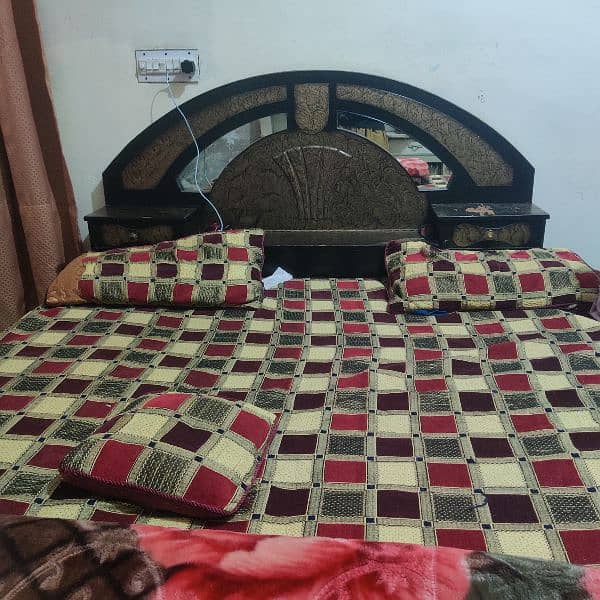 Wooden Bed with Matress 3