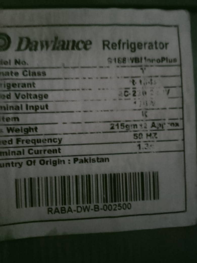 Dawalnce fridge used 7