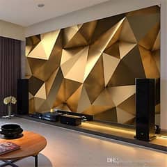 3D Wallpaper/MediaWall/Woodenflooring/WallMolding WhatsApp03009874271