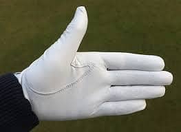 Lowest Price Men Cabretta Leather Custom Logo Golf Gloves 2