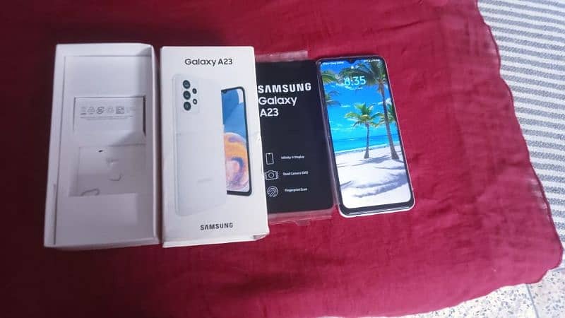 Samsung galaxy A23 6gb 128gb complete box 03325594818whtsp 2