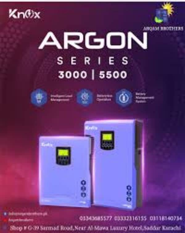 Knox Argon 3kw pv 4000 hybrid solar inverter 0