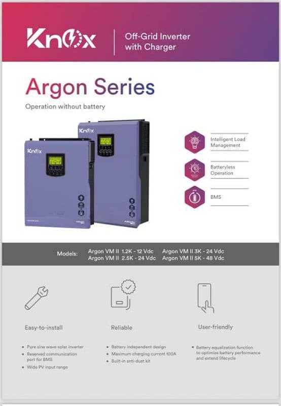 Knox Argon 3kw pv 4000 hybrid solar inverter 3