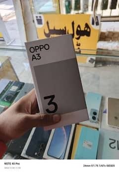 oppo A3 6gb 128 GB just box open no used brand new condition